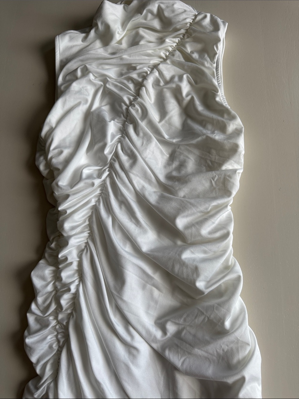White Ruffle Dress - Picture 3 of 6